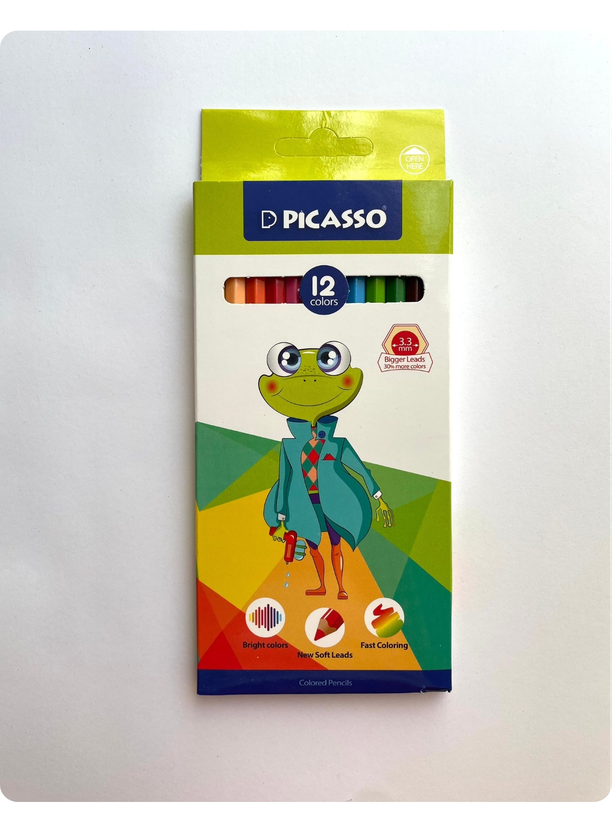 مداد رنگی پیکاسو ۱۲ رنگ